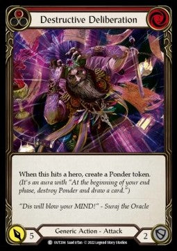 Destructive Deliberation (Red) (Regular) - Outsiders (Common) [OUT-204]