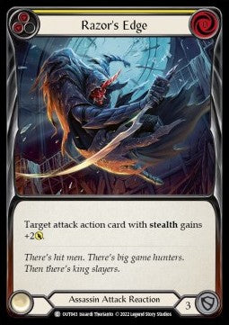 Razor's Edge (Yellow) (Regular) - Outsiders (Common) [OUT-043]