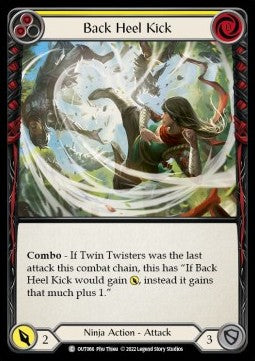 Back Heel Kick (Yellow) (Regular) - Outsiders (Common) [OUT-066]