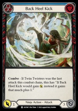 Back Heel Kick (Blue) (Regular) - Outsiders (Common) [OUT-067]