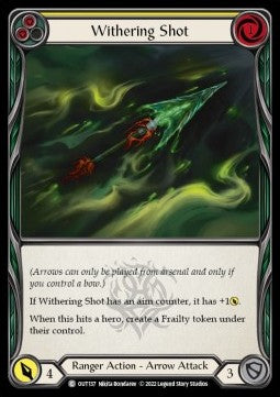 Withering Shot (Yellow) (Regular) - Outsiders (Common) [OUT-137]