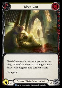 Bleed Out (Yellow) (Rainbow Foil) - Outsiders (Rare) [OUT-146]