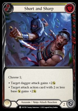 Short and Sharp (Yellow) (Regular) - Outsiders (Common) [OUT-155]