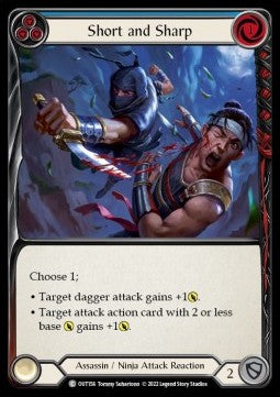Short and Sharp (Blue) (Regular) - Outsiders (Common) [OUT-156]