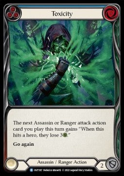 Toxicity (Blue) (Rainbow Foil) - Outsiders (Rare) [OUT-167]