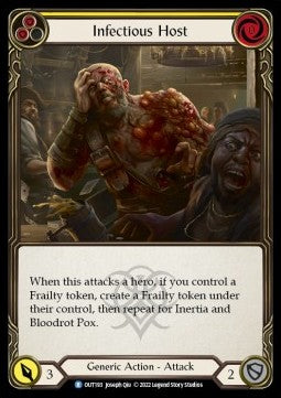 Infectious Host (Yellow) (Rainbow Foil) - Outsiders (Rare) [OUT-193]