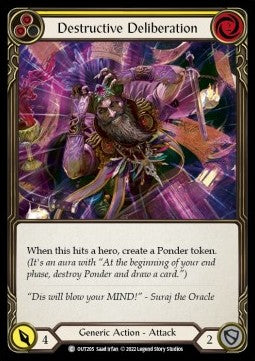 Destructive Deliberation (Yellow) (Regular) - Outsiders (Common) [OUT-205]