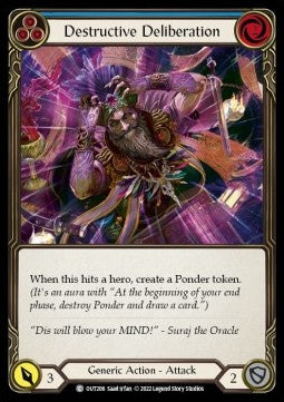 Destructive Deliberation (Blue) (Regular) - Outsiders (Common) [OUT-206]