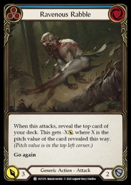 Ravenous Rabble (Blue) (Regular) - Outsiders (Common) [OUT-215]