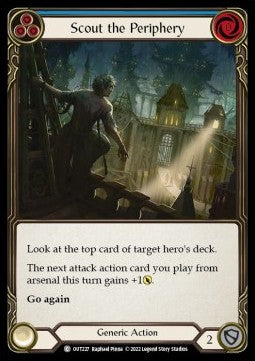 Scout the Periphery (Blue) (Regular) - Outsiders (Common) [OUT-227]