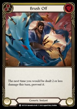 Brush Off (Yellow) (Regular) - Outsiders (Common) [OUT-229]