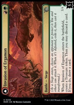 Invasion of Ergamon // Truga Cliffcharger - March of the Machine (Uncommon) [MOM-233]