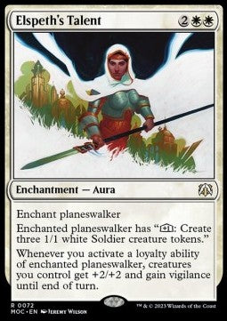 Elspeth's Talent - Commander: March of the Machine (Rare) [MOC-72]