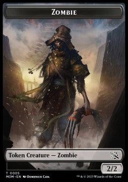 Zombie Token (Black 2/2) - March of the Machine: Extras (Token) [XMOM-T5]