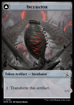 Incubator Token // Phyrexian Token (A 0/0) (V.3) - March of the Machine: Extras (Token) [XMOM-T18]