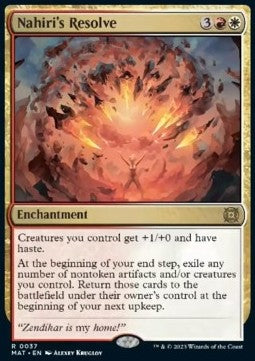 Nahiri's Resolve - March of the Machine: The Aftermath (Rare) [MAT-37]