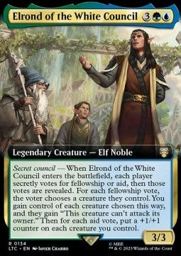 Elrond of the White Council - Commander: The Lord of the Rings: Tales of Middle-earth: Extras (Rare) [XLTC-134]