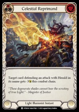 Celestial Reprimand (Red) (Regular) - Dusk till Dawn (Common) [DTD-038]