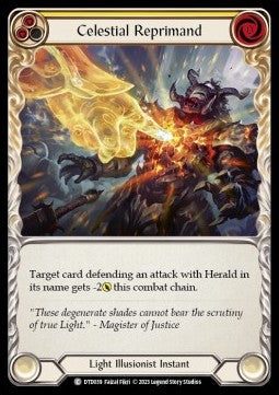 Celestial Reprimand (Yellow) (Regular) - Dusk till Dawn (Common) [DTD-039]