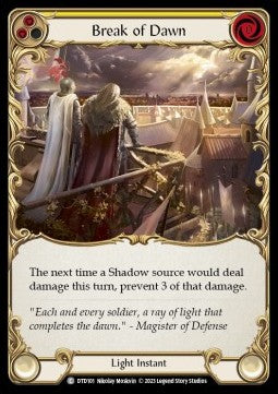 Break of Dawn (Yellow) (Regular) - Dusk till Dawn (Common) [DTD-101]
