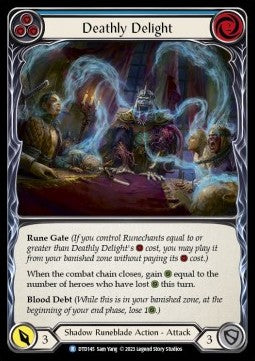Deathly Delight (Blue) (Rainbow Foil) - Dusk till Dawn (Rare) [DTD-145]