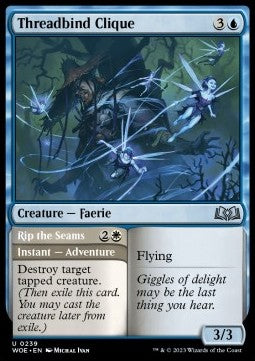 Threadbind Clique // Rip the Seams - Wilds of Eldraine (Uncommon) [WOE-239]