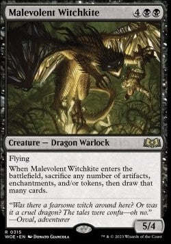 Malevolent Witchkite (V.1) - Wilds of Eldraine: Extras (Rare) [XWOE-315]