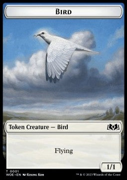 Bird Token (White 1/1) - Wilds of Eldraine: Extras (Token) [XWOE-1]