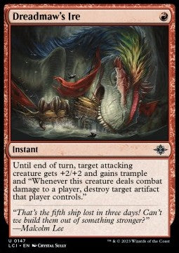 Dreadmaw's Ire - The Lost Caverns of Ixalan (Uncommon) [LCI-147]