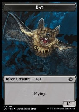 Bat Token (Black 1/1) - The Lost Caverns of Ixalan: Tokens (Token) [TLCI-T06]