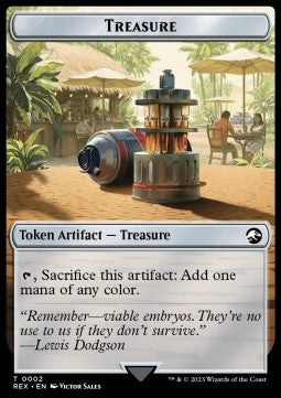 Treasure Token (V.2) - The Lost Caverns of Ixalan: Tokens (Token) [TLCI-REX02]