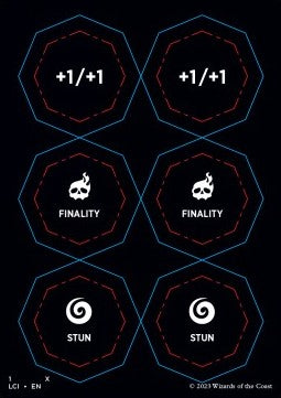 The Lost Caverns of Ixalan: Tokens Punch Card - The Lost Caverns of Ixalan: Tokens (Token) [TLCI-X 1/2]