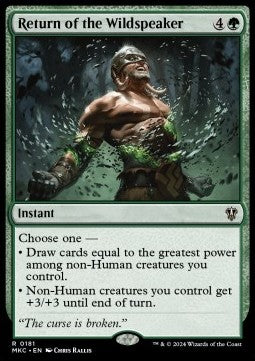 Return of the Wildspeaker - Commander: Murders at Karlov Manor (Rare) [MKC-181]