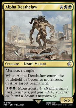 Alpha Deathclaw - Universes Beyond: Fallout (Rare) [PIP-91]