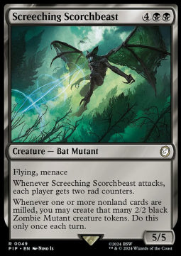 Screeching Scorchbeast - Universes Beyond: Fallout (Rare) [PIP-49]