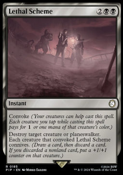 Lethal Scheme - Universes Beyond: Fallout (Rare) [PIP-185]