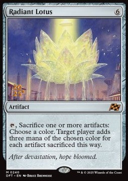 Radiant Lotus (V.1) - Aetherdrift: Promos (Mythic) [PDFT-240]