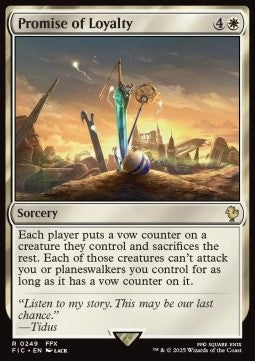 Promise of Loyalty - Commander: Magic: The Gathering - FINAL FANTASY (Rare) [FIC-249]