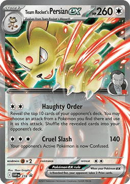 Team Rocket's Persian ex - SV Black Star Promos (Promo) [SVP-218]