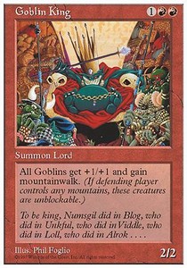 Goblin King - Fifth Edition (Rare)