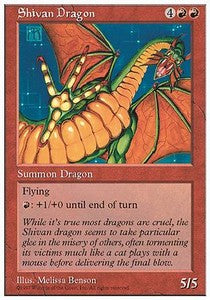 Shivan Dragon - Fifth Edition (Rare)
